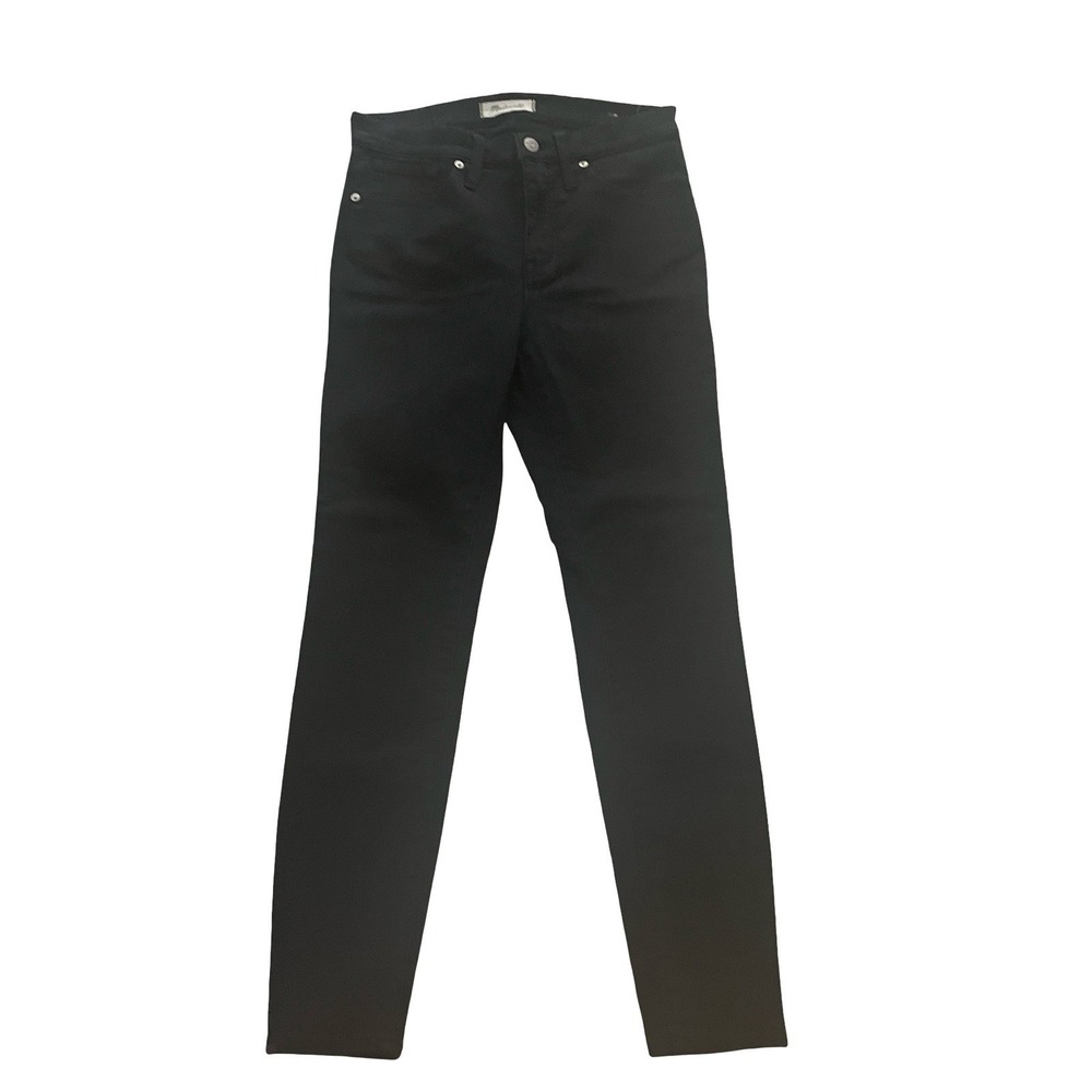 Madewell Size 28 9" High-Rise Skinny Black Denim Jeans Cotton‎ Lyocell Blend